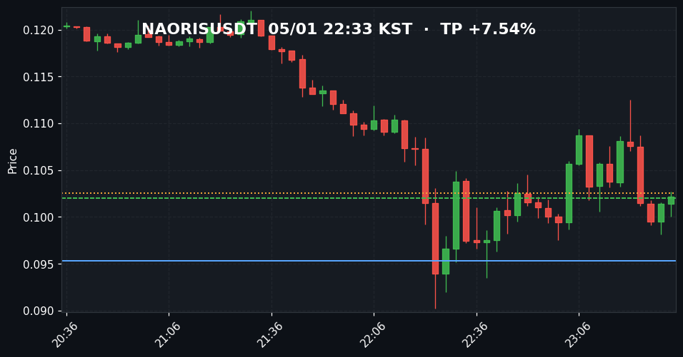 NAORISUSDT 3분봉